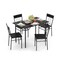 5-Piece Dining Table Set for 4 with Kitchen Table and 4 Dining Chairs